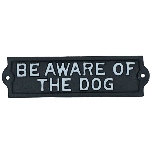 Aware the dog sign - aware,