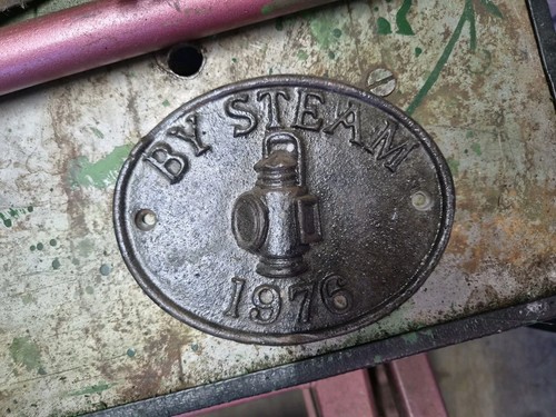 Cast metal plaque sign by - cast,