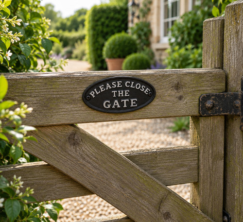 Please close the gate - please,