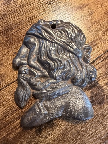 Vintage cast iron - cast, relief
