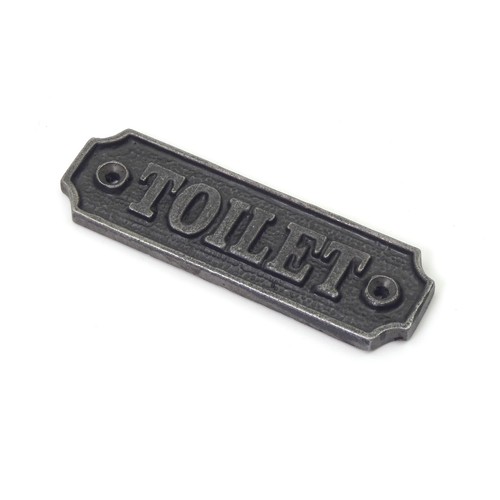 Toilet sign antique cast - antique,
