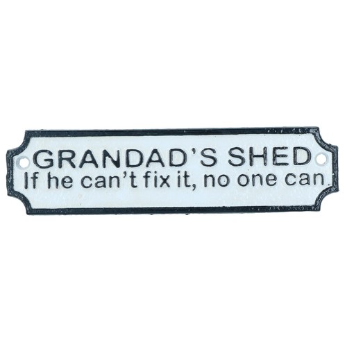 Grandads shed cast iron - cast,