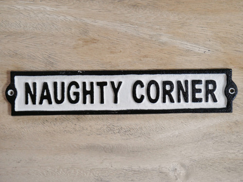 Humorous cast iron sign - humorous,