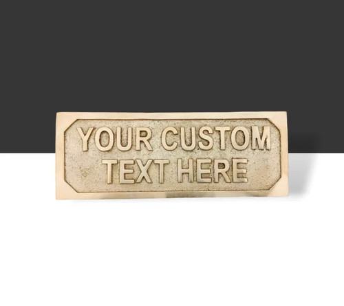 Personalized brass plaque - personalized,