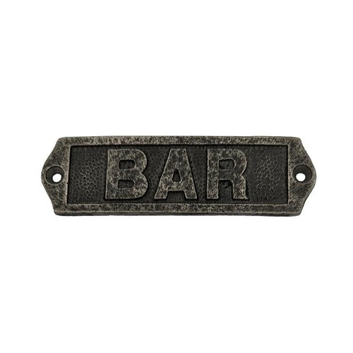 Bar sign plaque antique - plaque,