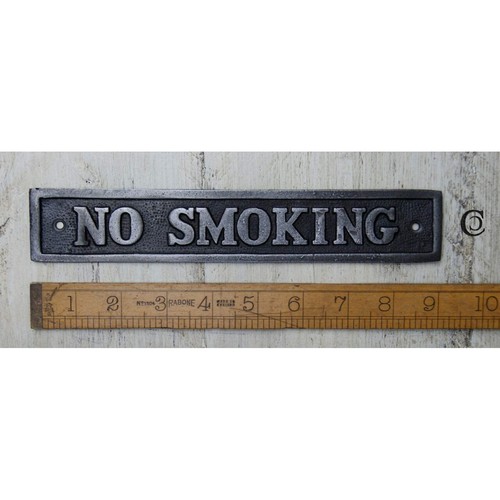 Antique cast iron smoking - cast, no