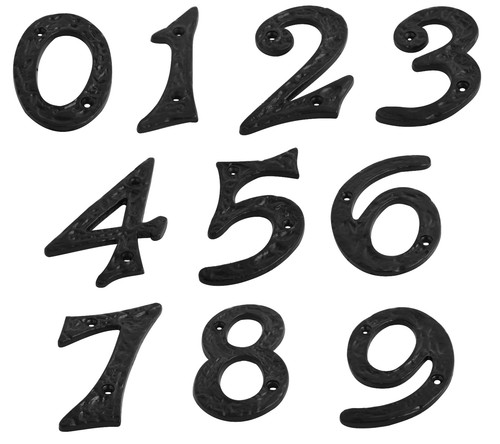 Black antique numerals - antique,