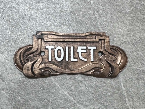 Art nouveau toilet cast iron - art,