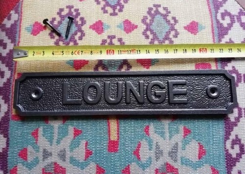 Vintage style lounge door sign - style,