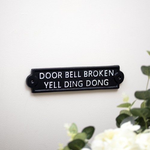 Door bell broken - door, yell