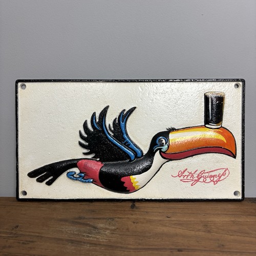 Cast iron guinness toucan - toucan, sign