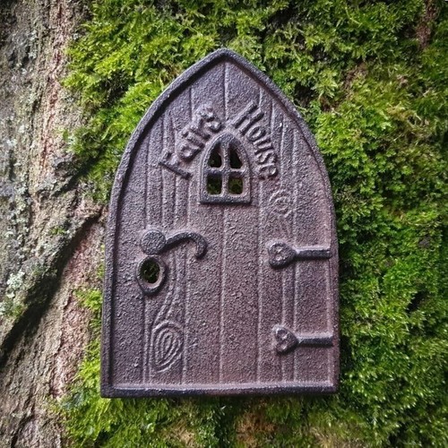 Cast iron fairy door - fairy,