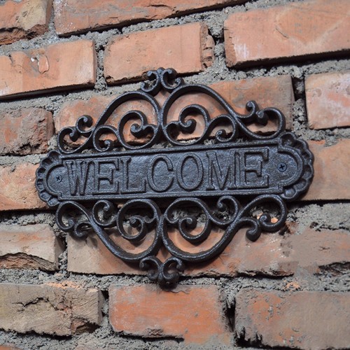 Cast iron welcome - welcome,