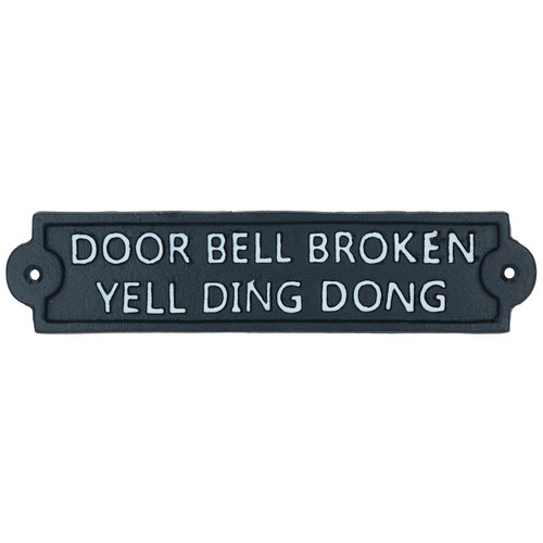 Door bell broken yell - bell,