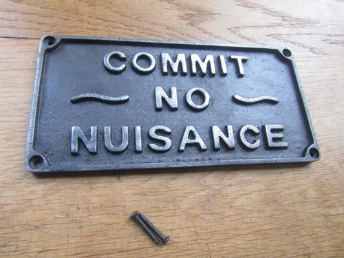 Rustic iron plaque - , wall