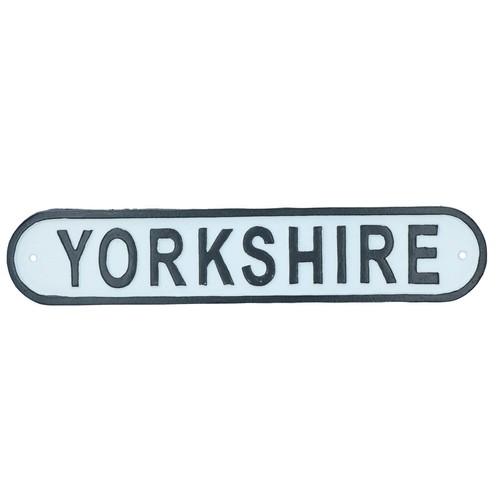 Yorkshire cast iron sign - yorkshire,