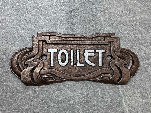 Toilet door sign art - toilet,