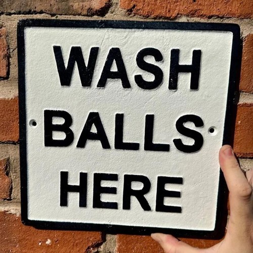 Wash balls here cast - wash, iron
