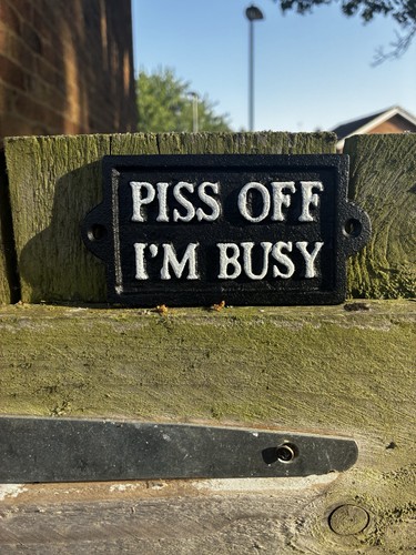 Piss off busy cast iron - piss, im