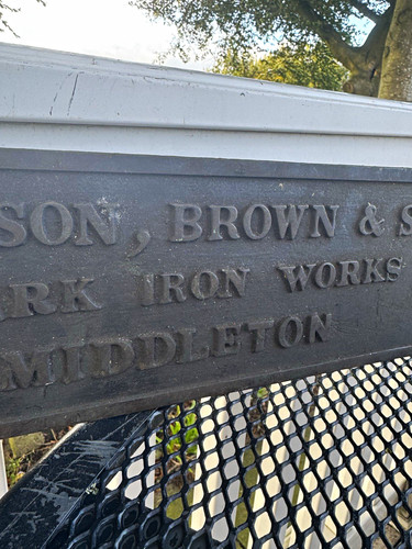19thc cast iron wall - cast, plaque
