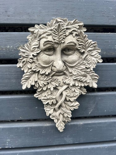 Hand cast green man garden - hand-cast,