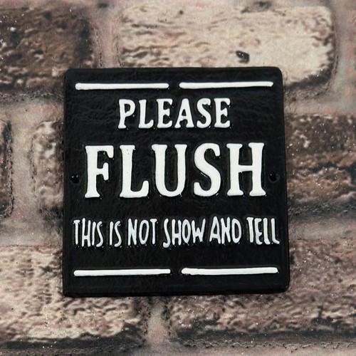 Please flush cast iron - please,