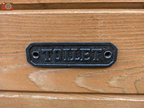 Classic toilet plaque - plaque, sign