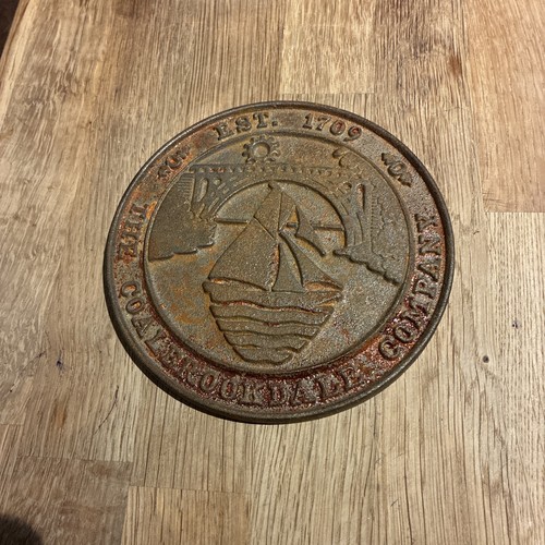Cast iron plaque coalbrookdale - cast,